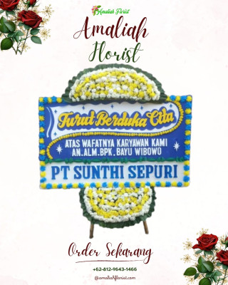 Papan Bunga Duka di Rufaer